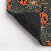 ハロウィーン紅葉とクモの巣 マウスパッド (コーナー)