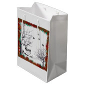 ハロウィーン紅葉グニャリーツリーズスパイダー ミディアムペーパーバッグ (裏面アングル)