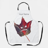 ハロウィーン紅葉リーフ秋感謝祭 エプロン (正面)
