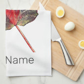 ハロウィーン紅葉リーフ秋感謝祭 キッチンタオル (四つ折り)