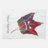 ハロウィーン紅葉リーフ秋感謝祭 キッチンタオル (横)