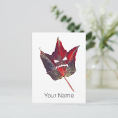 ハロウィーン紅葉リーフ秋感謝祭 シーズンポストカード (スタンド正面)