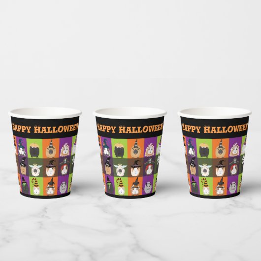 ハロウィーン紙カップギニアピッグ 紙コップ (複数)