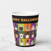 ハロウィーン紙カップギニアピッグ 紙コップ (正面)