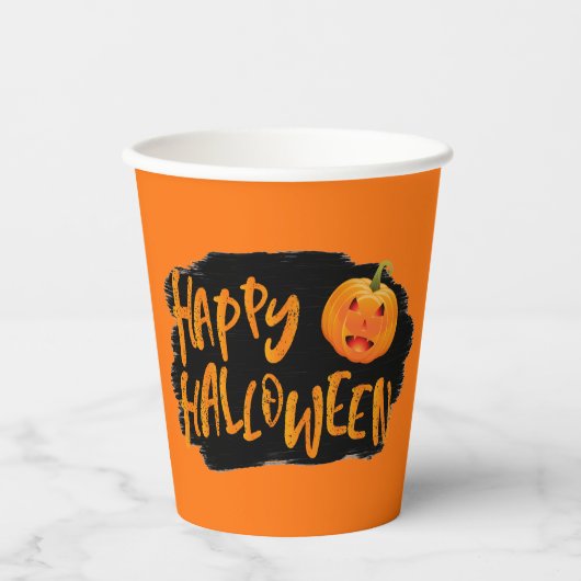 ハロウィーン紙カップ 紙コップ (正面)