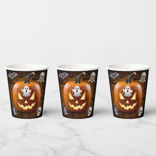 ハロウィーン紙カップ 紙コップ (複数)