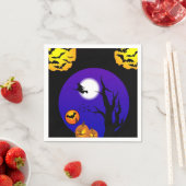 ハロウィーン紙ナプキンス、こうもり スタンダードカクテルナプキン (インサイチュ)
