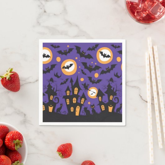 ハロウィーン紙ナプキンス スタンダードカクテルナプキン (インサイチュ)