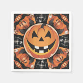 ハロウィーン紙ナプキン スタンダードカクテルナプキン (正面)