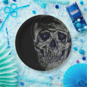 ハロウィーン紙プレート-スカル ペーパープレート (パーティー)