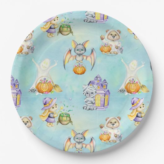 ハロウィーン紙プレート ペーパープレート (正面)