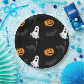 ハロウィーン紙プレート/幽霊、カボチャとこうもり ペーパープレート (パーティー)