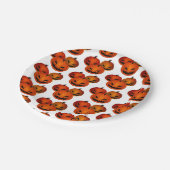 ハロウィーン紙プレート – 恐ろしいカボチャ ペーパープレート (アングル)