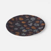 ハロウィーン紙プレート（暗） ペーパープレート (アングル)