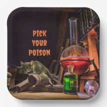 ハロウィーン紙プレート、毒を選ぶ