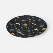 ハロウィーン紙プレート— Pumpkins、Cauldron & Sta ペーパープレート (アングル)