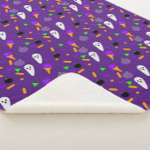 ハロウィーン紙吹雪ふりかける幽霊アイスクリームミックス シェルパブランケット (3/4)