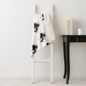 ハロウィーン紙吹雪ウィッチハットと箒 シェルパブランケット (インサイチュ)