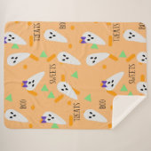 ハロウィーン紙吹雪散水幽霊トリート シェルパブランケット (正面(横))