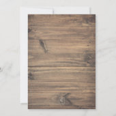 ハロウィーン素朴オレンジバラブライダルシャワー 招待状 (裏面)