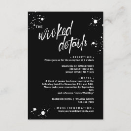 ハロウィーン結婚の夜 エンクロージャーカード