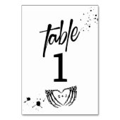 ハロウィーン結婚の夜 テーブルナンバー (裏面)