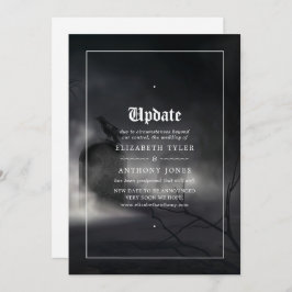 ハロウィーン結婚ゴシックの更新 招待状