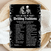 ハロウィーン結婚スケルトンの伝統ブライダルゲーム 招待状