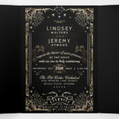 ハロウィーン結婚タロットズ – 三つ折招待状 三つ折り招待状 (内部中)