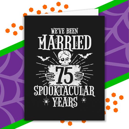 ハロウィーン結婚七十五周年 カード