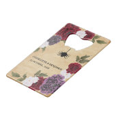 ハロウィーン結婚式の引き出物 クレジットカード栓抜き (裏面アングル)