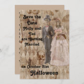 ハロウィーン結婚式招待状インタン 招待状 (正面/裏面)