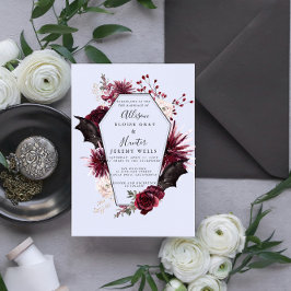 ハロウィーン結婚式招待状