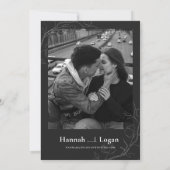 ハロウィーン結婚式招待状、ゴシック結婚ズ 招待状 (裏面)