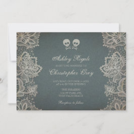 ハロウィーン結婚式招待状-ヴィンテージグレー 招待状