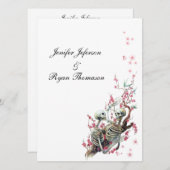 ハロウィーン結婚式招待状 招待状 (正面/裏面)