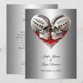 ハロウィーン結婚式招待状 招待状 (正面/裏面)