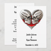 ハロウィーン結婚式招待状 招待状 (正面/裏面)