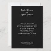 ハロウィーン結婚式招待状 招待状 (裏面)