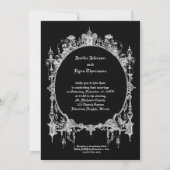 ハロウィーン結婚式招待状 招待状 (裏面)