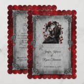 ハロウィーン結婚式招待状 招待状 (正面/裏面)