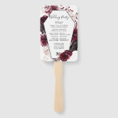 ハロウィーン結婚式 プログラム ハンドファン (裏面)