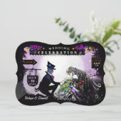 ハロウィーン結婚魔法瓶と 招待状 (スタンド正面)