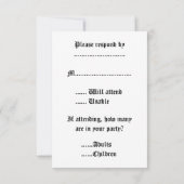 ハロウィーン結婚svp 出欠カード (裏面)