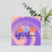 ハロウィーン絞り染めカボチャ手引きカード (スタンド正面)