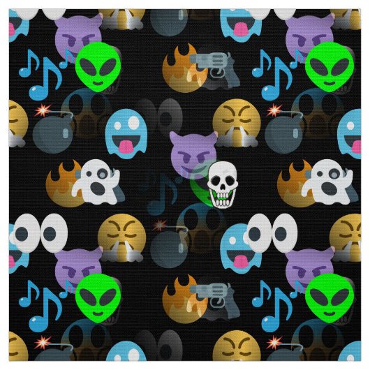 ハロウィーン絵文字 ファブリック (見本)