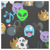 ハロウィーン絵文字 ファブリック (クローズアップ)