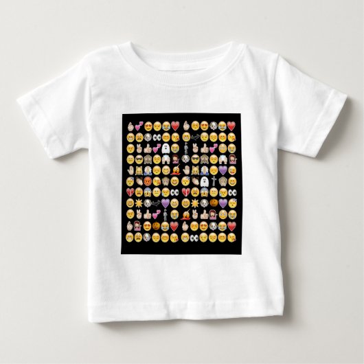 ハロウィーン絵文字 ベビーTシャツ (正面)