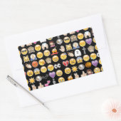 ハロウィーン絵文字 長方形シール (封筒)