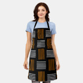 ハロウィーン織 エプロン (着用した状態)